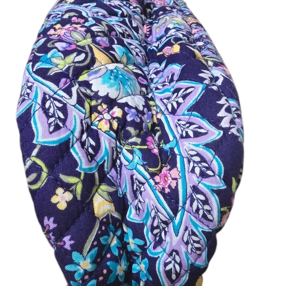 Vera Bradley Women's Floral Shoulder Bag - Blue and Purple - Picture 2 of 9